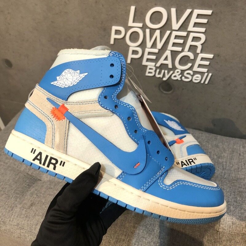 나이키x오프화이트 더텐 조던1 UNC파우더블루 - C112007