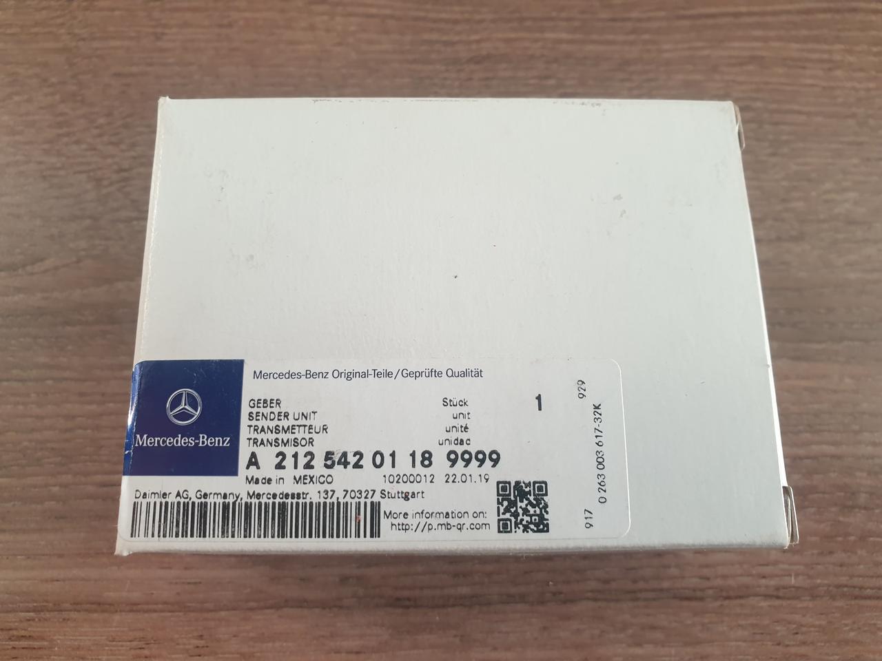 벤츠 E Class(2009~14) 주차 센서, 거리 감지 센서-A212 542 01 18