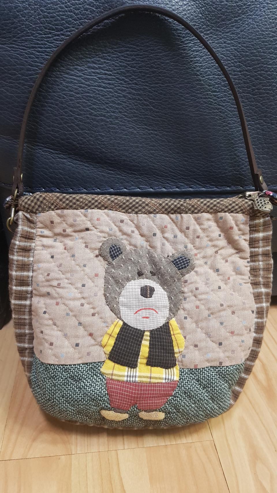 곰돌이 퀼트 토트백 ♥새제품