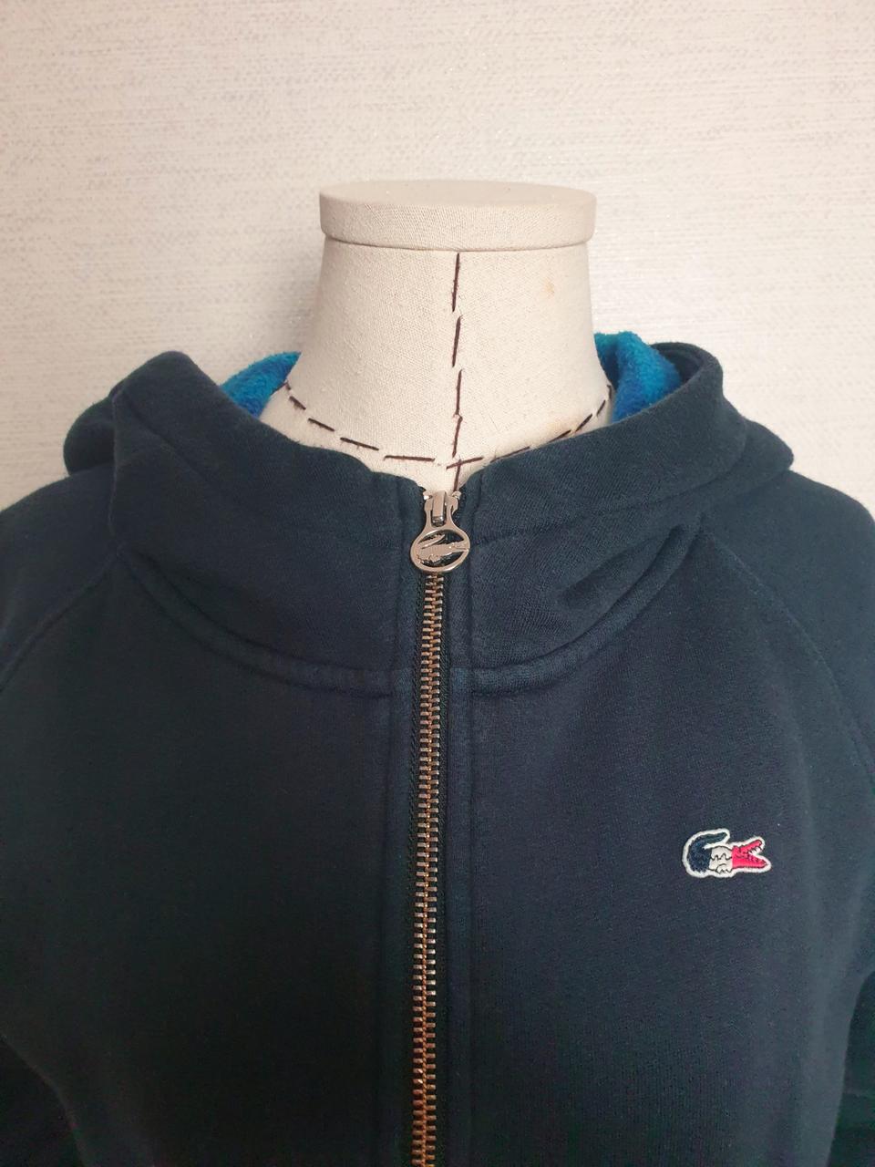 라코스테 기모 롱 집업