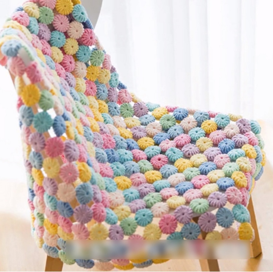 ♥코바늘 마카롱 블랭킷 패키지(실+도안+동영상)