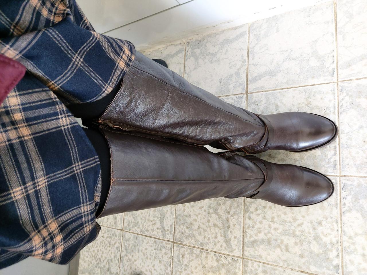 소가죽 롱부츠 240