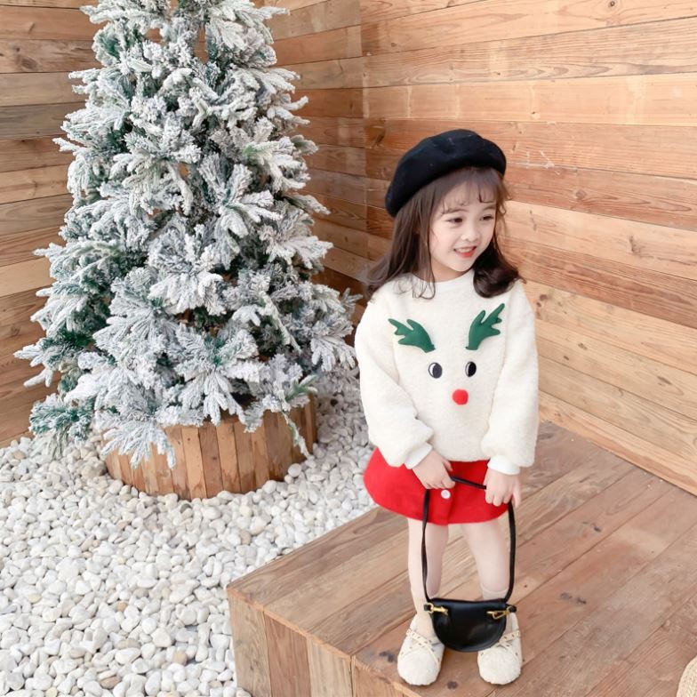 여아 크리스마스룩 투피스 루돌프