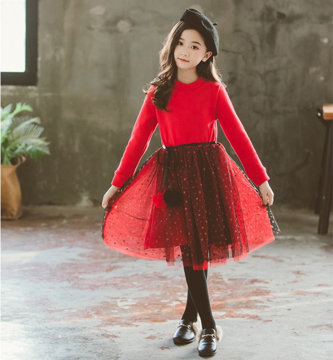 레드 원피스 여자아이 크리스마스원피스