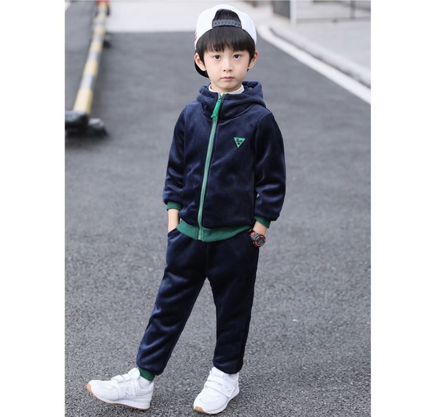 남아 상하세트 벨벳 트레이닝 겨울