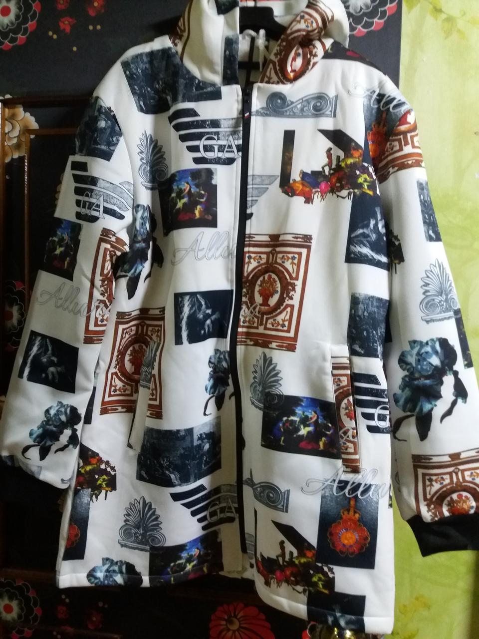 후드 털코트 남성용 4XL 화이트