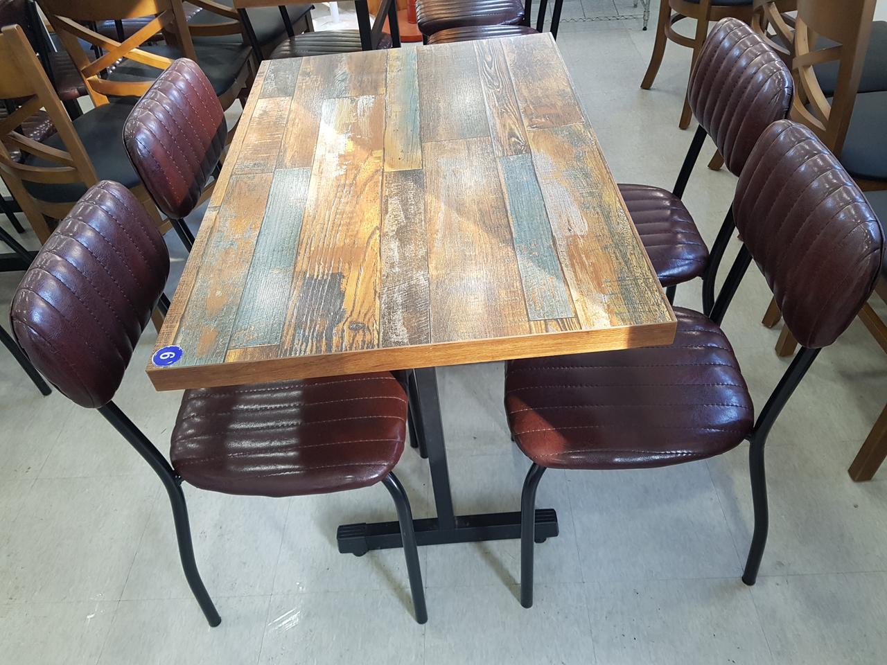 원목  식당 테이블