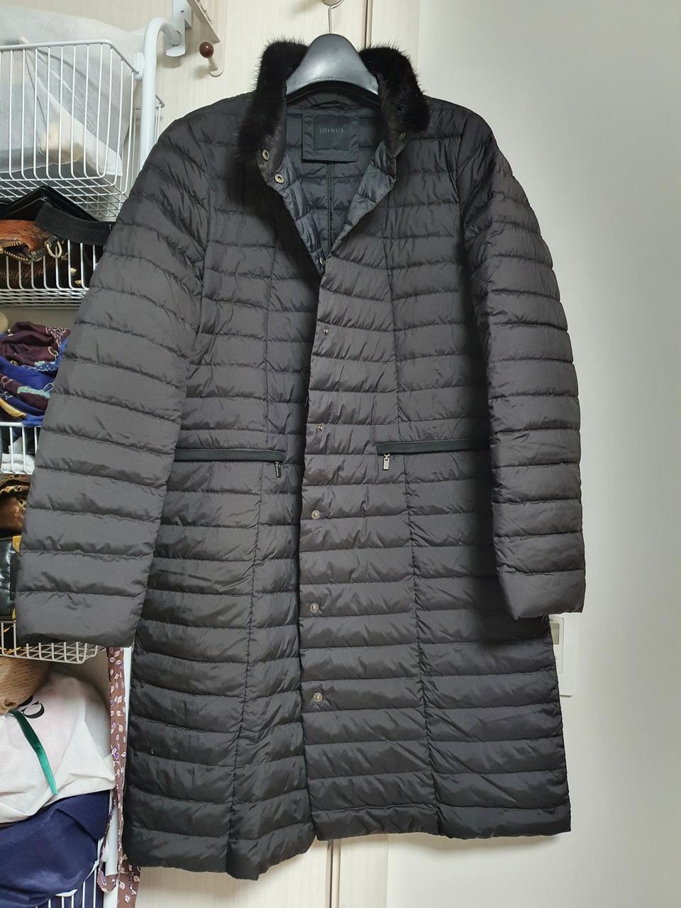 밍크 트리밍 조이너스 경량 구스