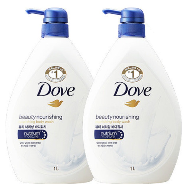 //택포// 도브 뷰티 너리싱 바디워시 1L 2개 새제품