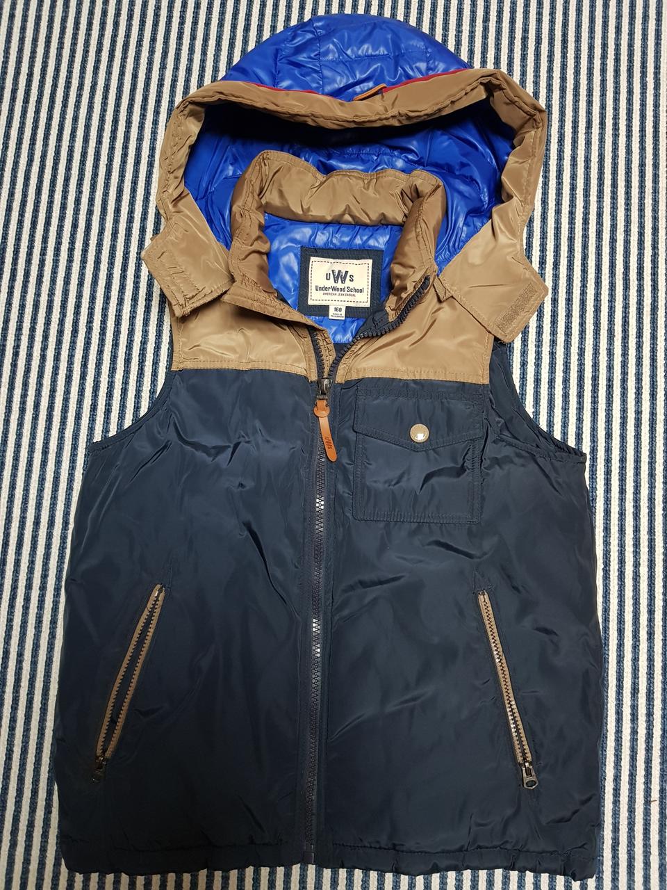 [언더우드스쿨] 조끼형 패딩 160