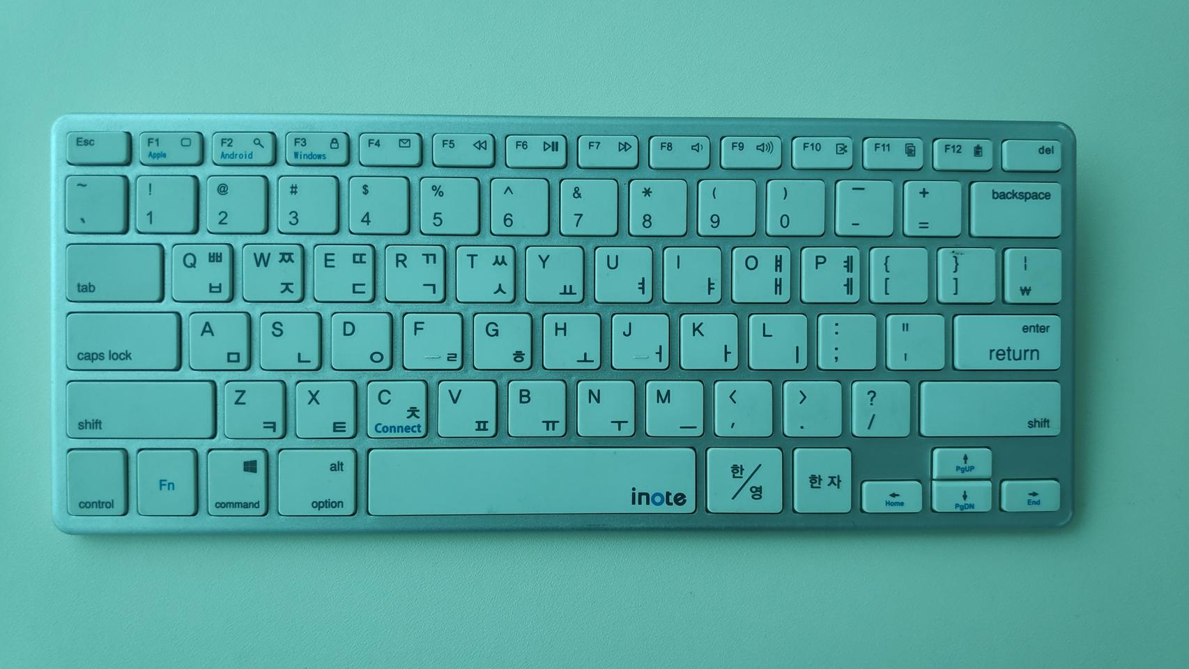 아이노트 블루투스 키보드 실버