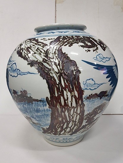 대형 철화 백자호