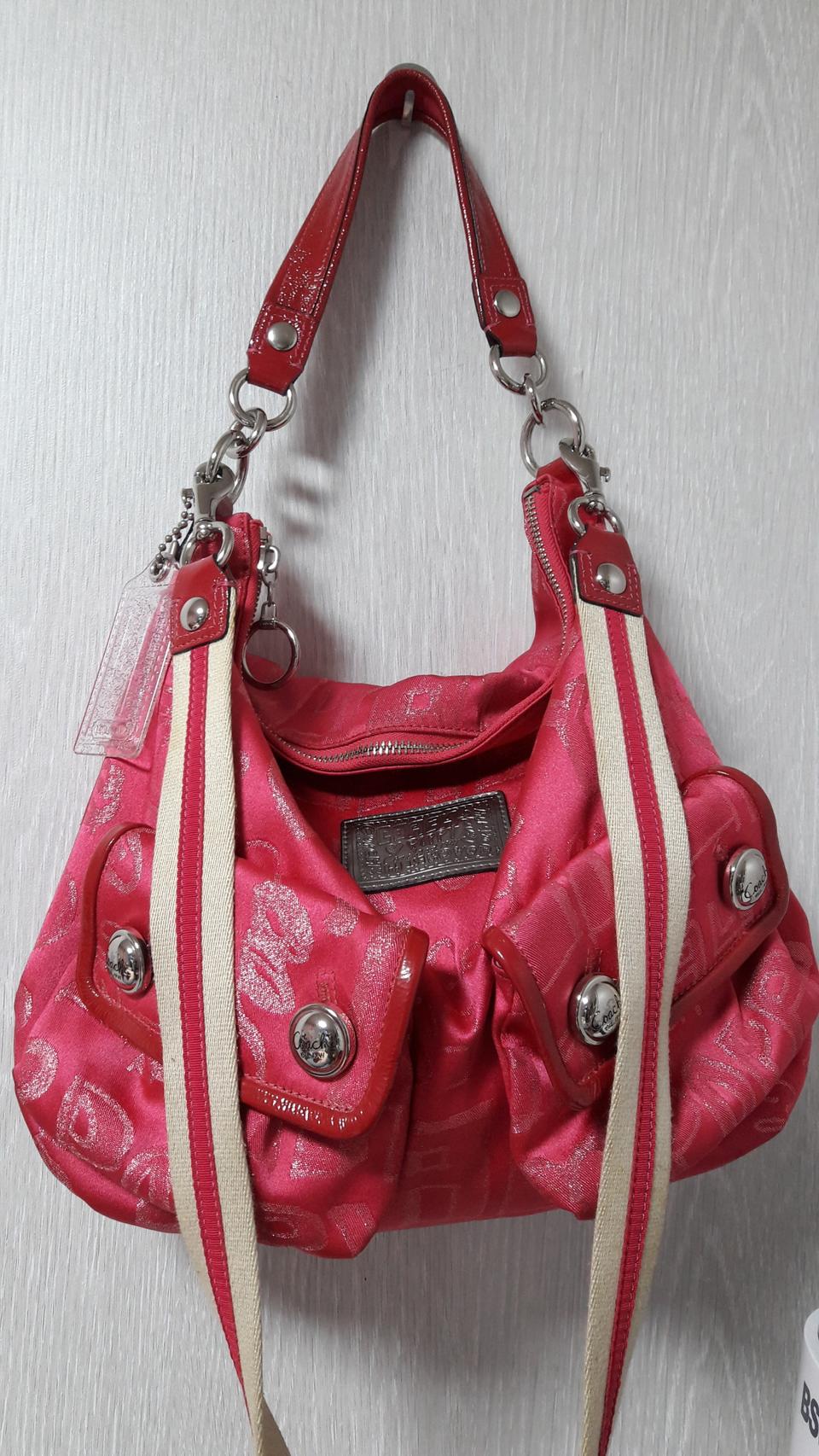 코치 크로스&숄더 핑크 투웨이백