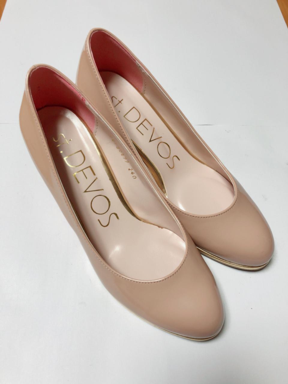 [235추천] 세인트디보스구두 에나멜구두 스킨색구두 스킨힐 핑크색구두