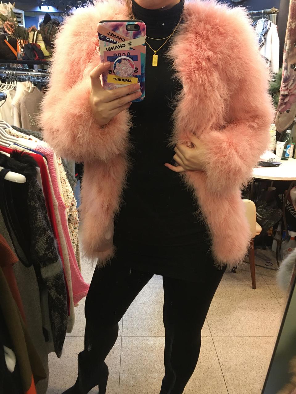 칠면조핑크퍼자켓