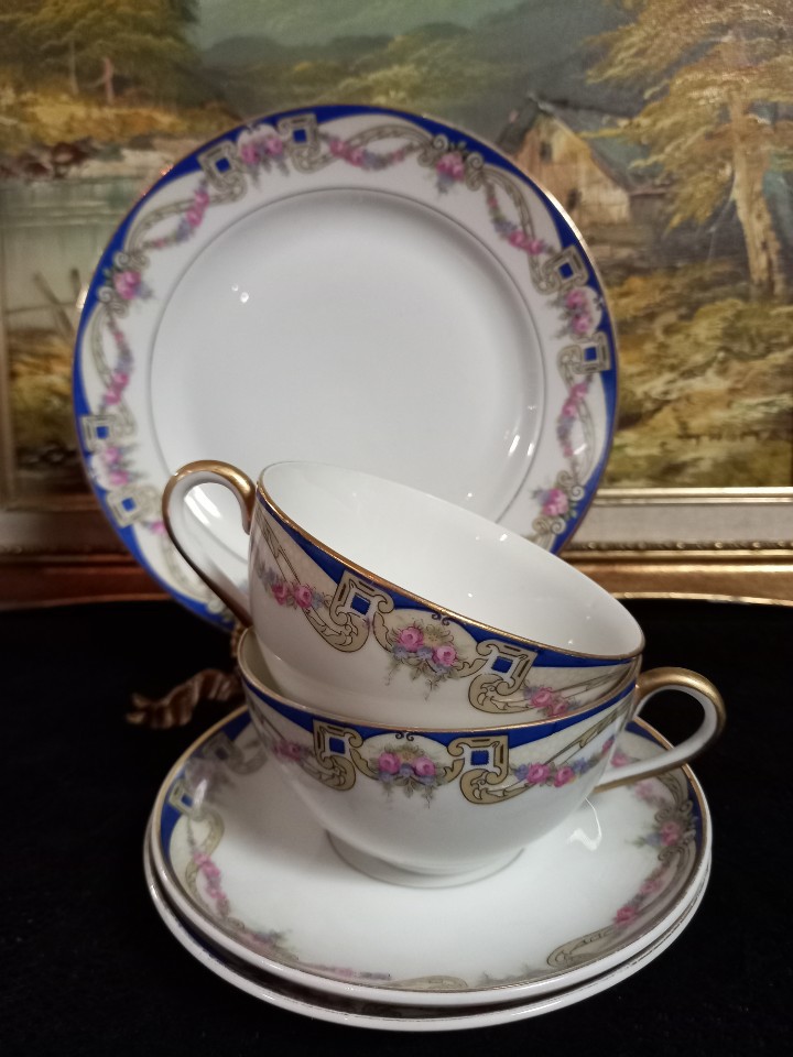 독일 Altwasser  티잔듀오& 디저트접시