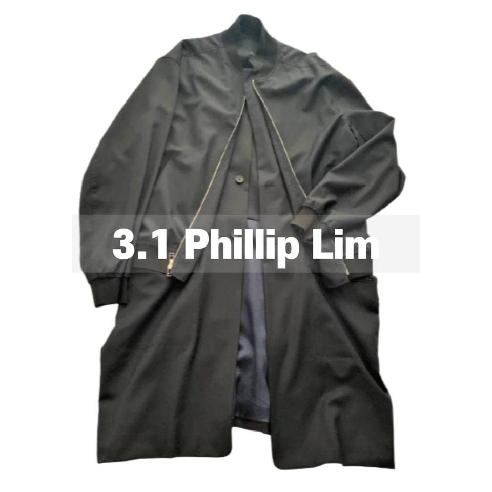 3.1 PHILLIP LIM  필립림 쇼라인 코트 레이어드 블루종
