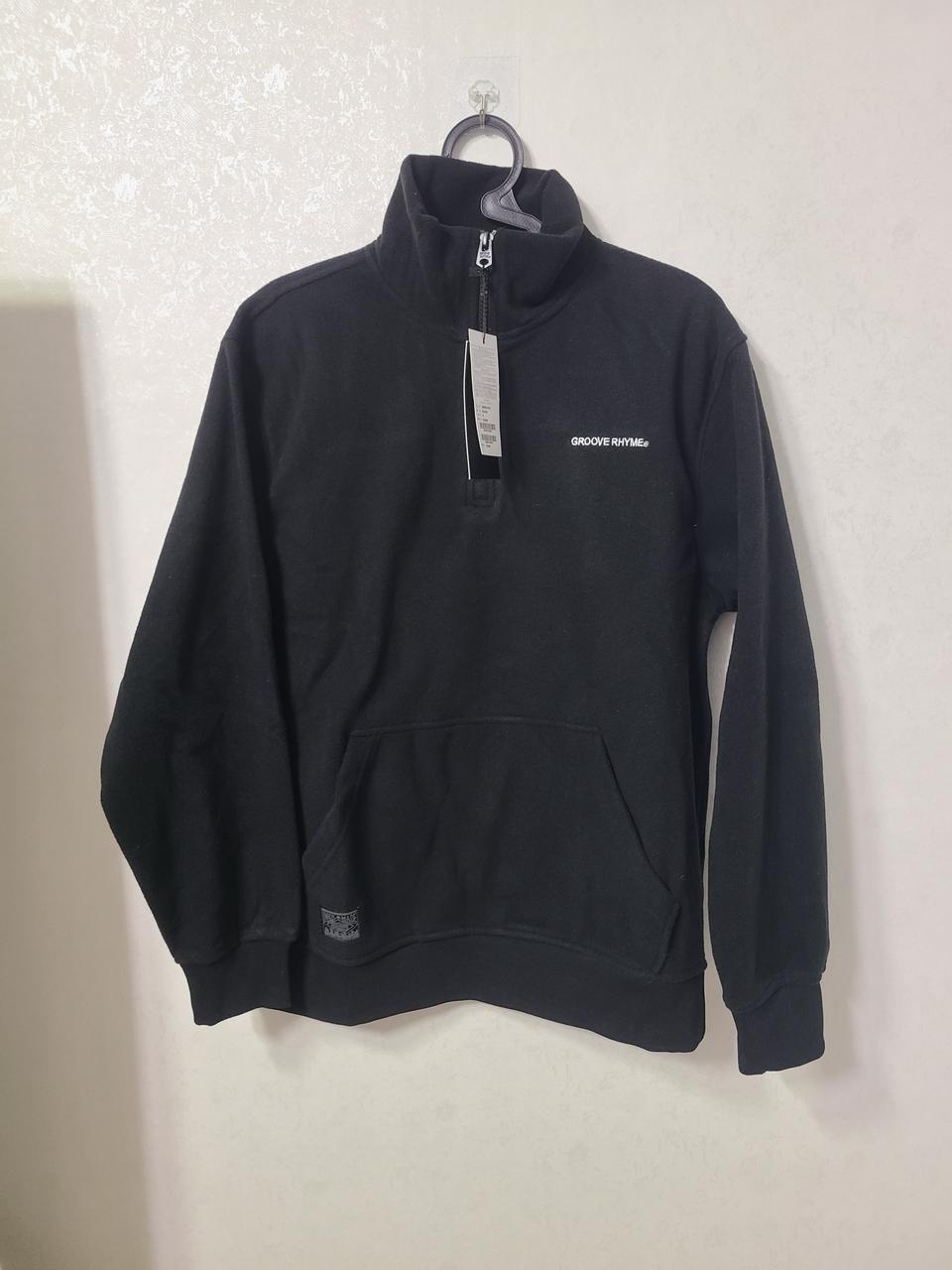 그루브라임 반집업 기모 플리스 스몰