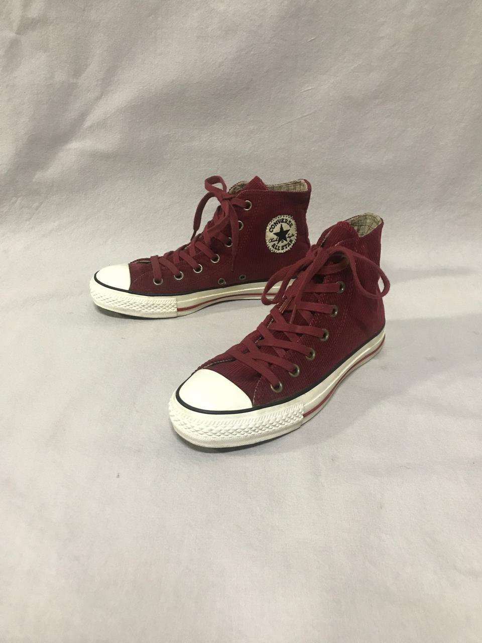 컨버스하이 코듀로이 골덴 버건디 와인 230사이즈