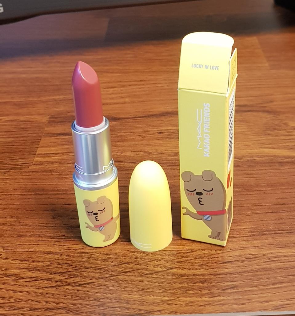 정품 맥립스틱 카카오프렌즈 럭키인러브