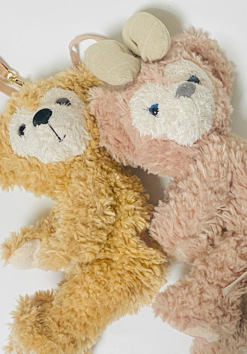 디즈니 곰돌이 더피 쉐리메이 인형 파우치 세트