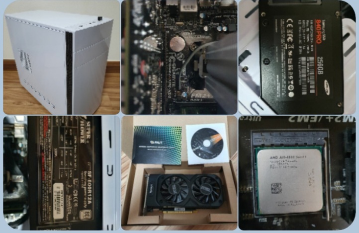 게이밍 컴퓨터 (1050ti oc 4g, 삼성 256 ssd)