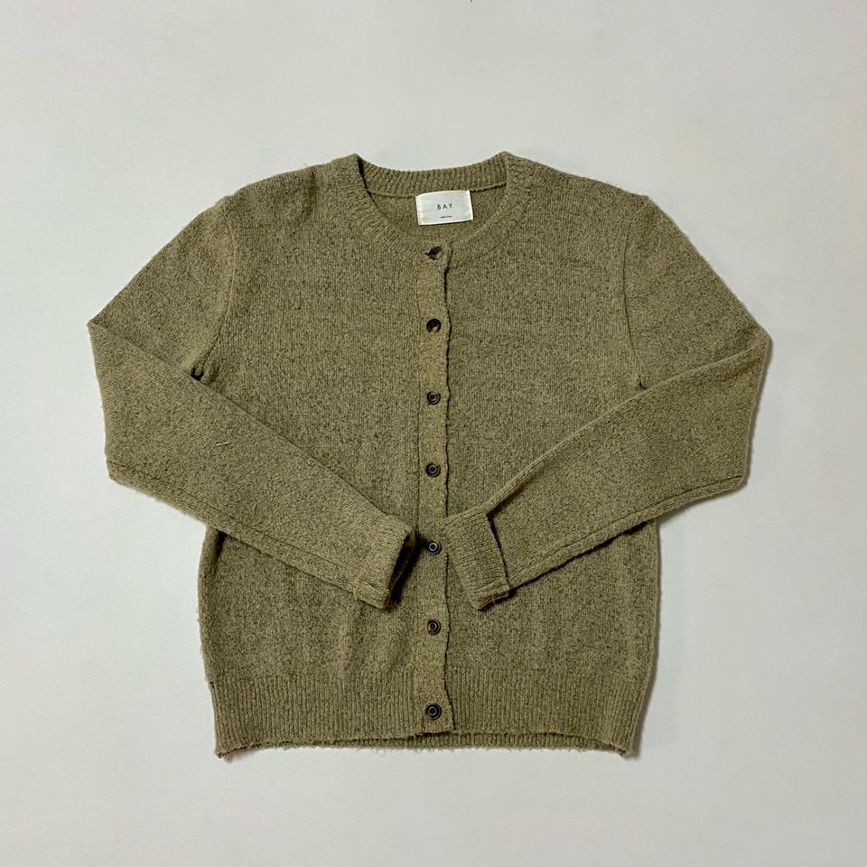 라이트브라운 베이지 가디건