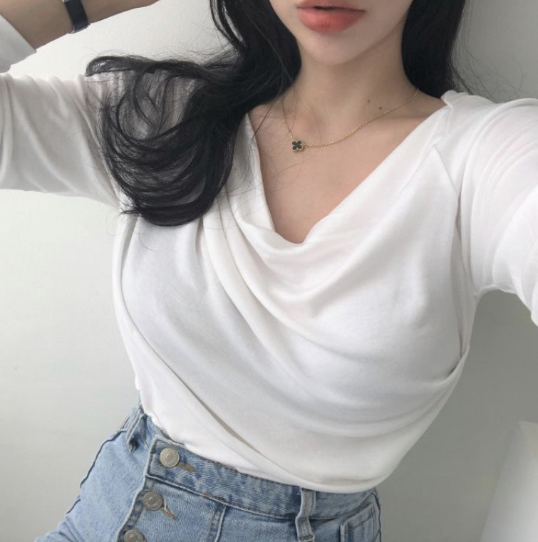 여신 셔링 티셔츠 (새상품)