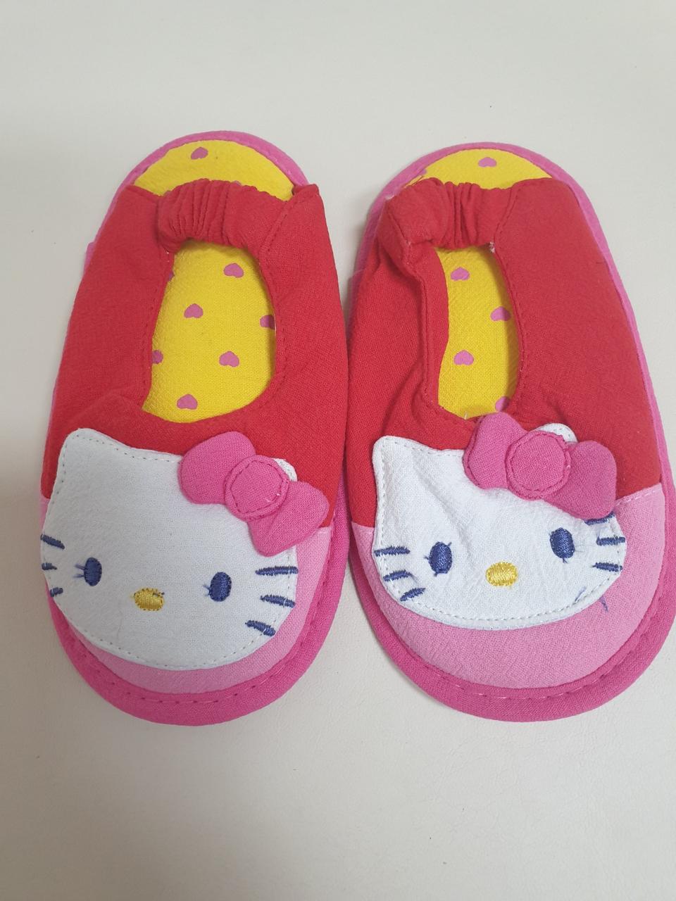 헬로키티 유아 얼굴덧신 레드