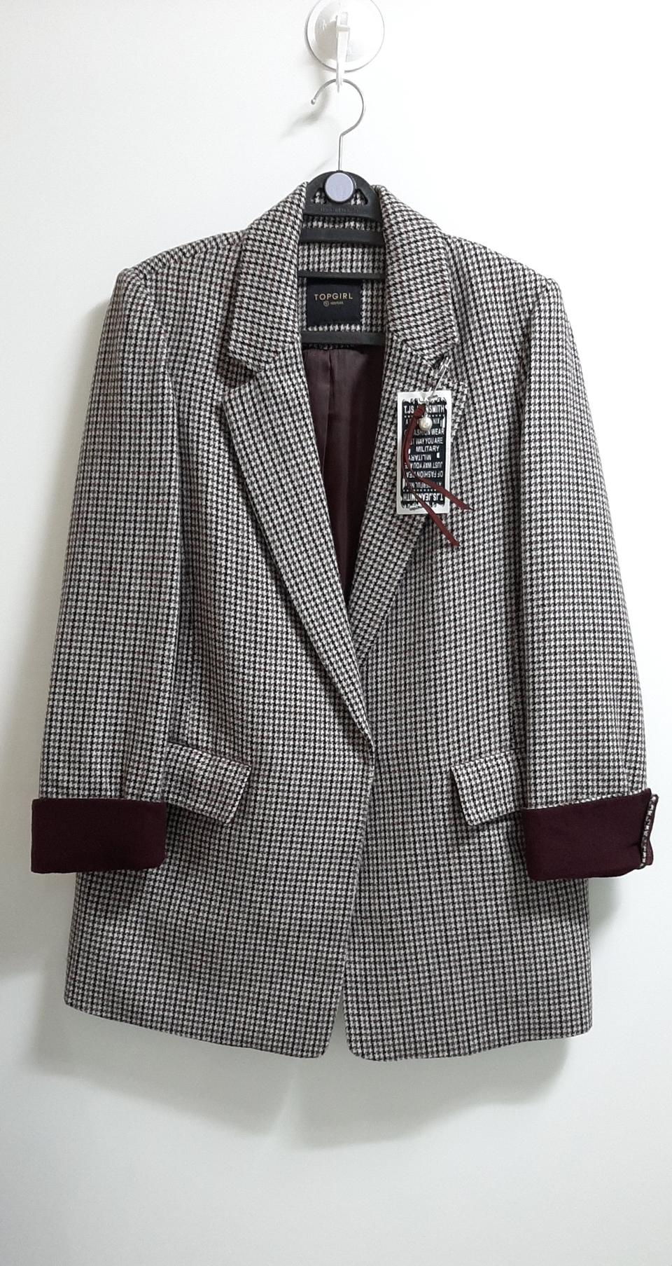 탑걸 모직자켓 하운드투스 체크