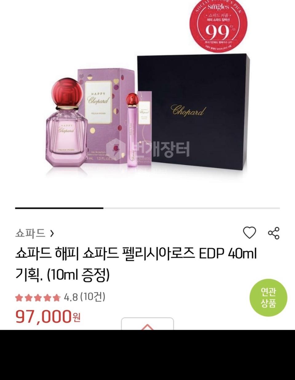 (새상품) 쇼파드 해피 퍼퓸 펠리시아 로즈 향수 (40ml)
