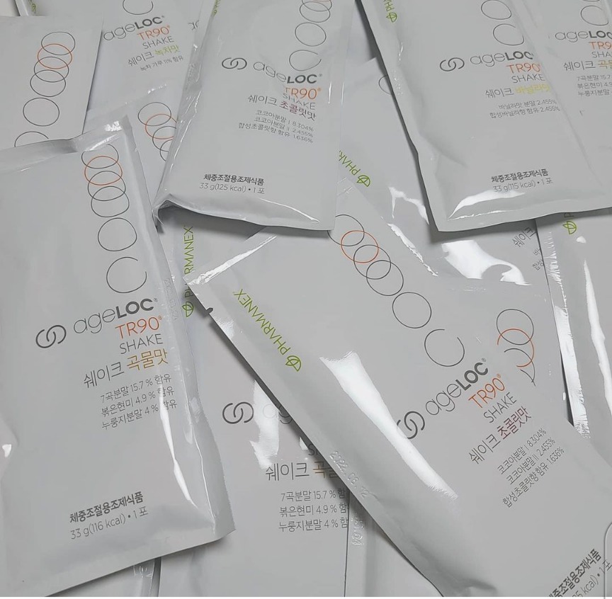 뉴스킨 TR90 쉐이크  녹차맛 곡물맛 초코맛 바닐라맛 흑임자