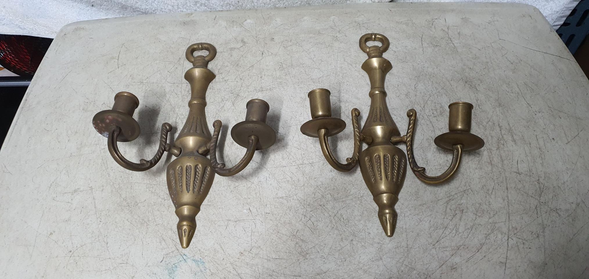 동(신주) 벽부형 촛대