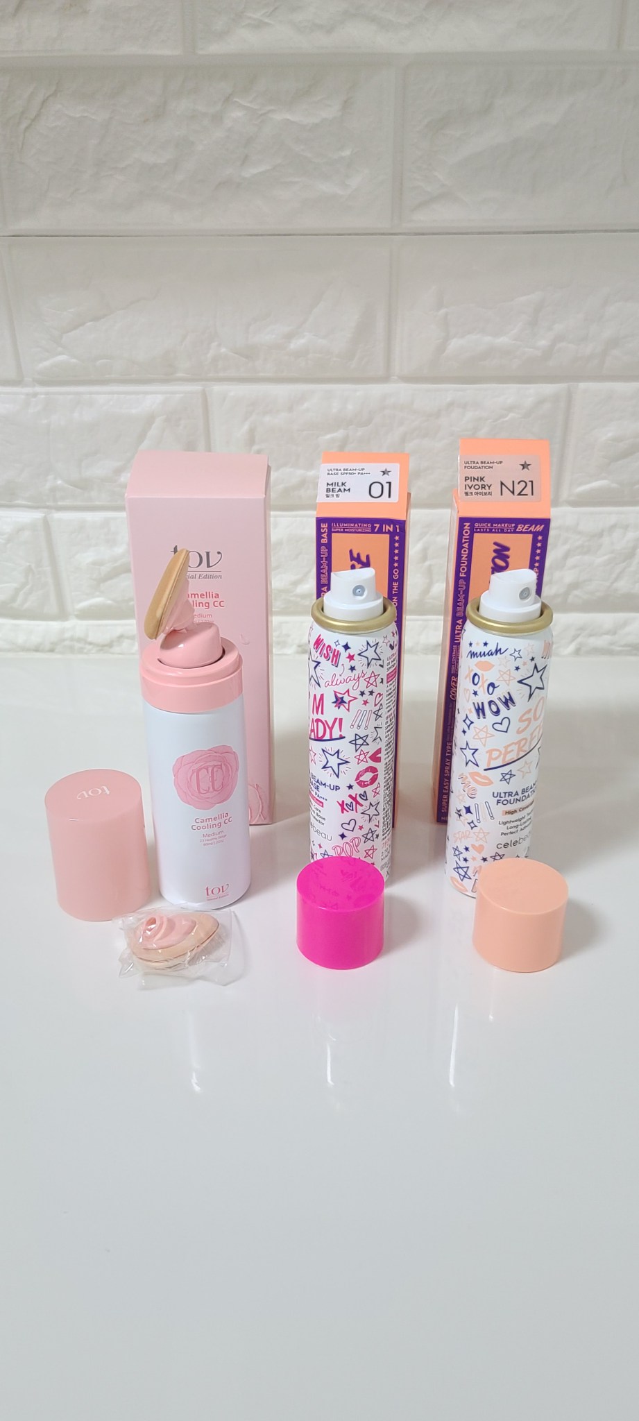 일괄 카멜리아 쿨링 씨씨  셀레뷰 베이스 파운데이션