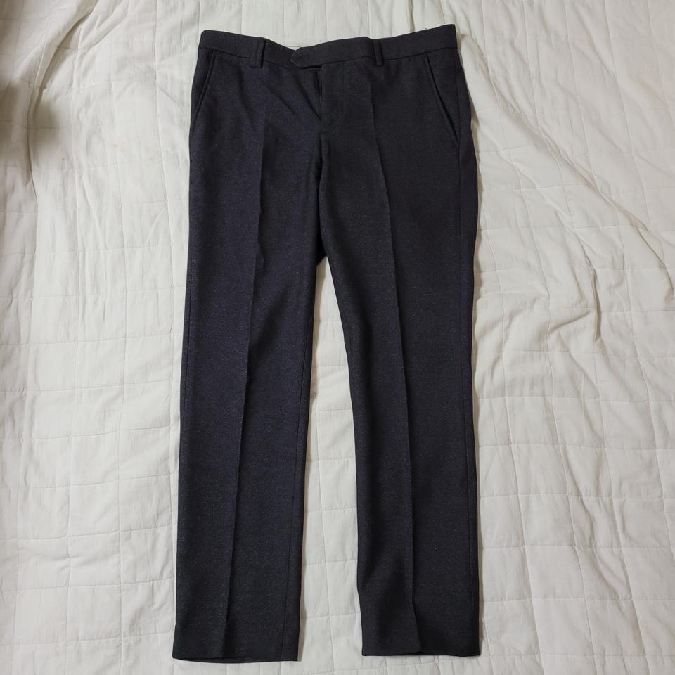남자 정장바지 그레이 스트라이프 33~34