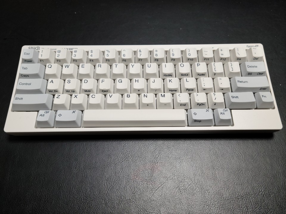 해피해킹 하이브리드 저소음 백색유각