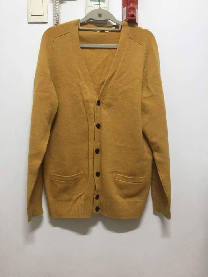 유니클로 울 가디건 L