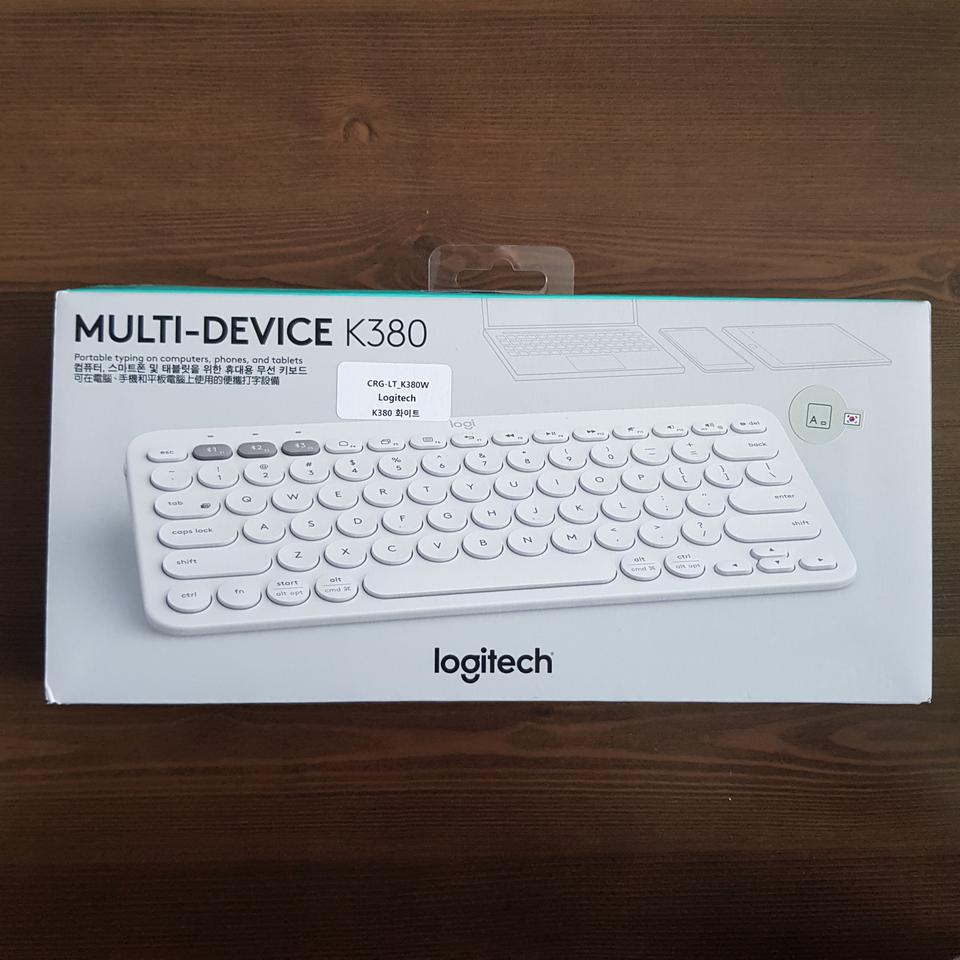 로지텍 K380 무선 블루투스 키보드 화이트