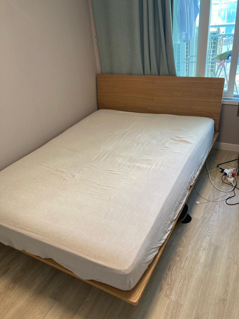 무인양품 떡갈나무 침대