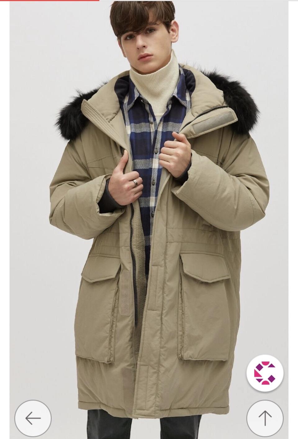 구스다운 59만원정가 플랙 패딩점퍼 털탈부착