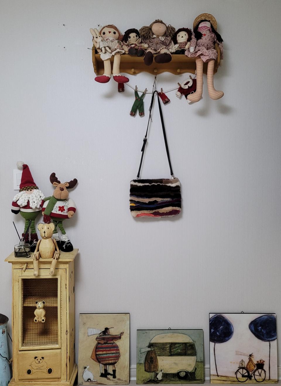 리얼 밍크 가방.