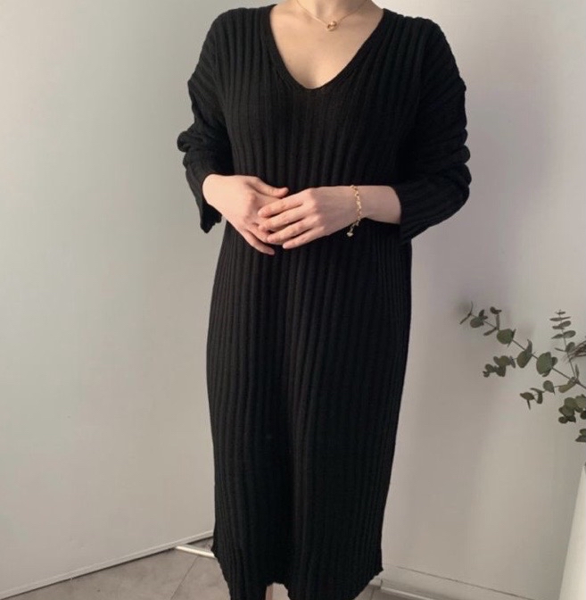 니트원피스 편하고좋아요