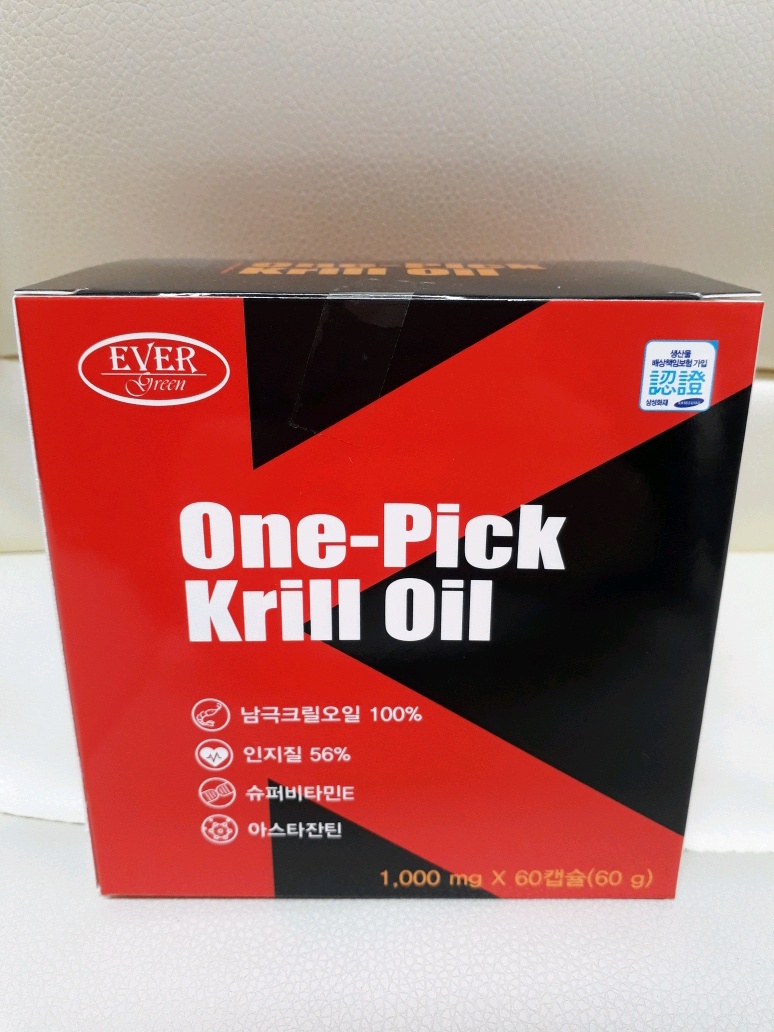 (에버그린) 원픽 크릴오일 60캡슐
