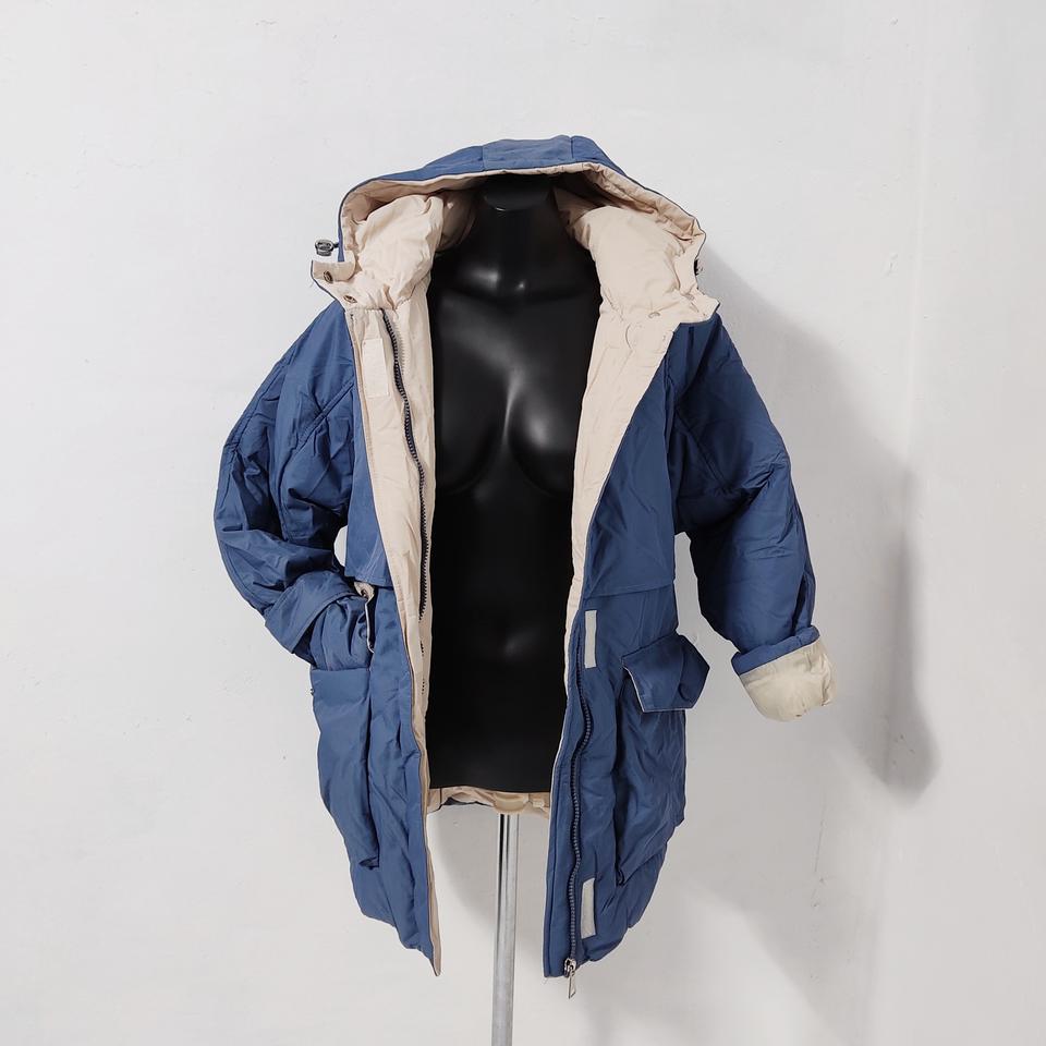 free  배색방한점퍼