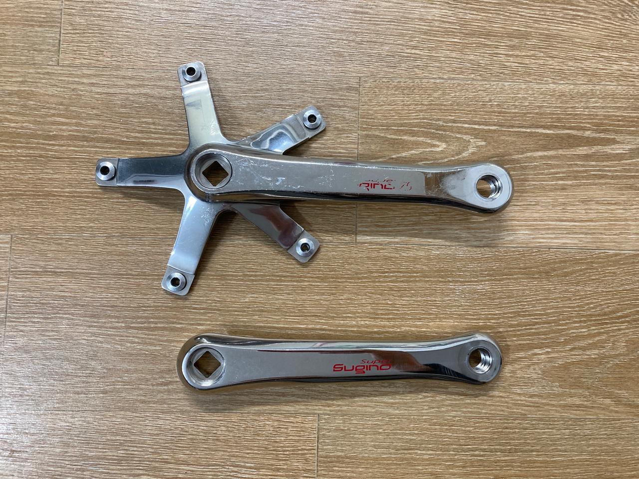 슈퍼 스기노 골드 크랭크 셋 [167.5mm] 판매합니다