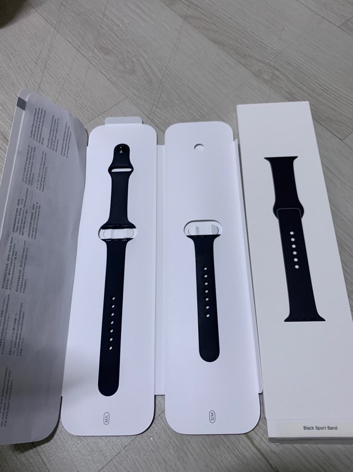 애플워치 정품 40MM 38MM 블랙스포츠밴드