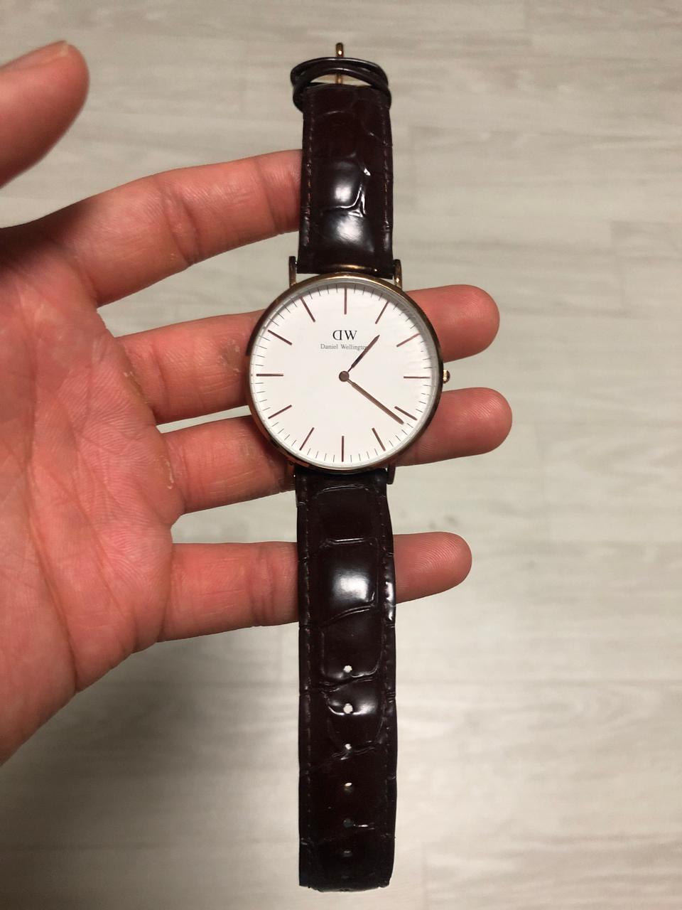 다니엘 웰링턴 남자 시계 40mm(흰/골)