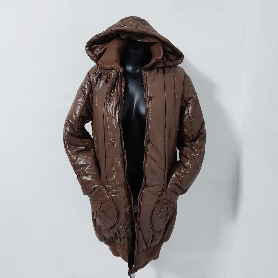 free 글로시 초콜렛 롱패딩