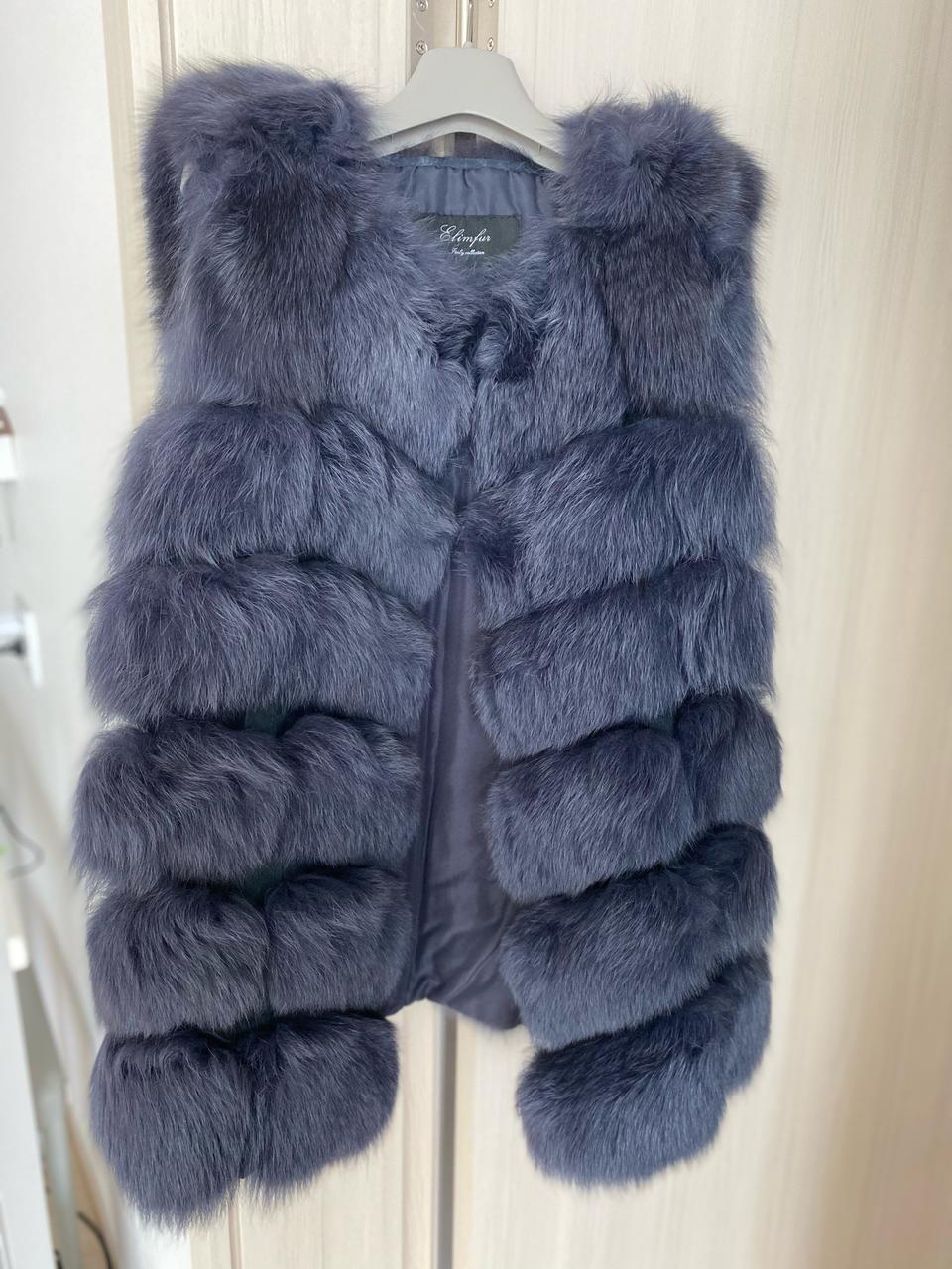 (새상품) 폭스 퍼베스트 (시크퍼플컬러)