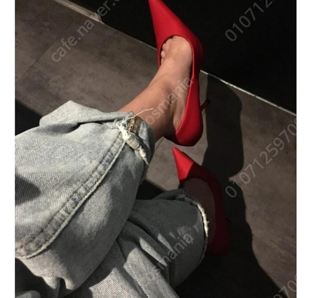 레드 스틸레토 힐 240 한번신음